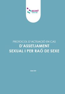 Protocol actuació en casos assetjament sexual