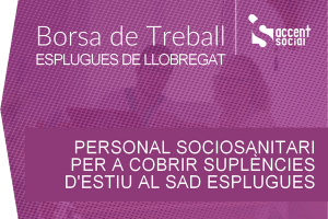 Oferta laboral sociosanitaris SAD Esplugues 600x400